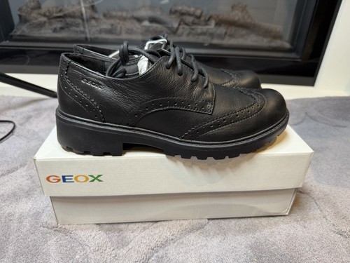 Geox casey black leather - j,