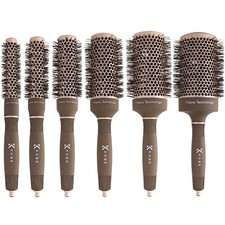 Kobe Pro Hair Brushes Radial Nano Heat-Retaining Blow Dry Ceramic Round Barrel