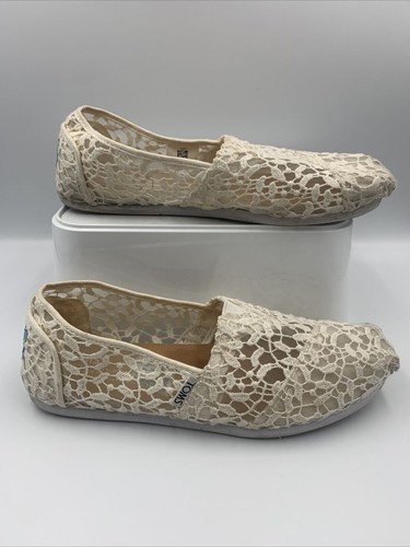 Toms cream lace slip - cream, slip-on