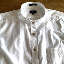 MENS GRANDAD SHIRT BY GANT(OXFORD DOBBY).     18  COLLAR.  SIZE XXL
