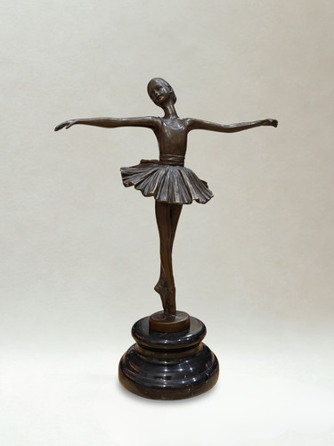 Art deco bronze sculpture - deco,