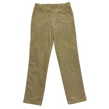 Lee Corduroy Jeans Beige Mens 30W 30L Slim Fit 100% Cotton Zip Fly