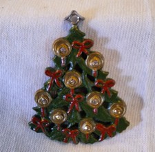 Vintage Pewter Christmas Tree