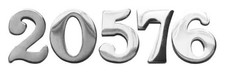 Police Chrome Numbers for