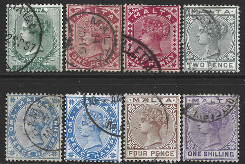 Malta 1885 set 6 plus - malta, of