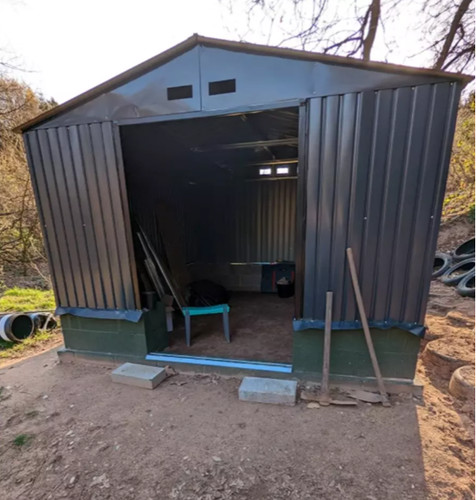 Metal garden storage - metal,