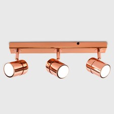 3 Way Ceiling Lights Spotlight Adjustable Fitting Kitchen Fitting LED GU10 Bulbs