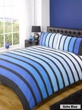 Duvet cover set stripe tartan - duvet,