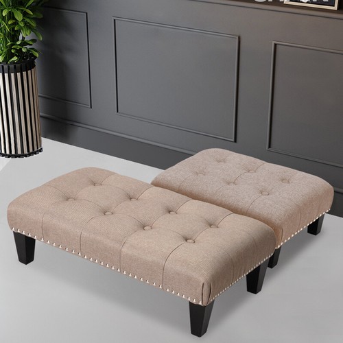 Small linen fabric - linen, footstool