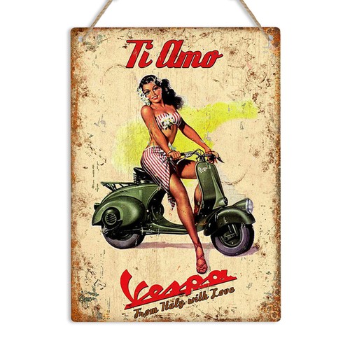 Vespa italian advert retro - italian,