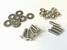 CLASSIC AUSTIN ROVER MINI COOPER CLUBMAN STAINLESS STEEL BOOT HINGE FITTING KIT