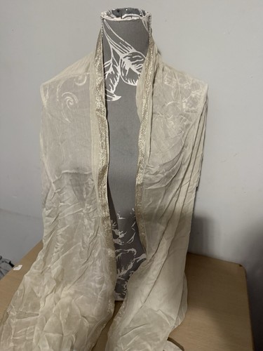 Cream scarf lightweight - scarf,