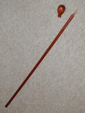 Antique Valentine Pencil Pointer Gadget Walking Stick/Cane W/ Removable Ball Top