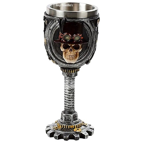 Decorative steampunk skull - decorative,