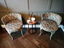 WILLIAM MORRIS VELVET CHAIRS 