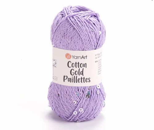 Yarnart cotton gold paillettes - yarnart,
