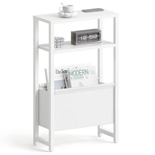 White narrow side - white, slim