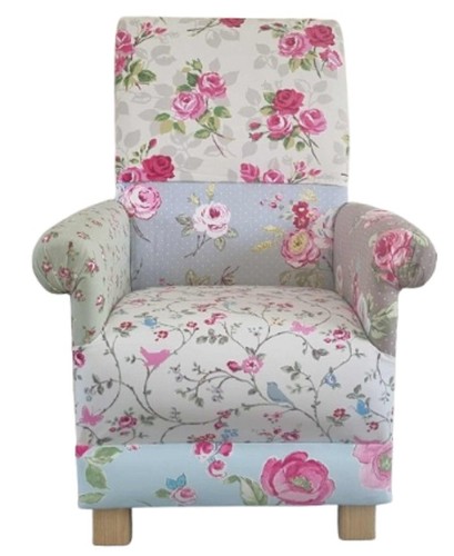 Patchwork roses fabric adult - patchwork,