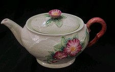 CARLTON WARE GREEN WILD ROSE TEAPOT 