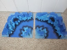 2 X Lego 3D 32x32 Raised Baseplate Part 6024 From Neptune Discovery Lab 6195