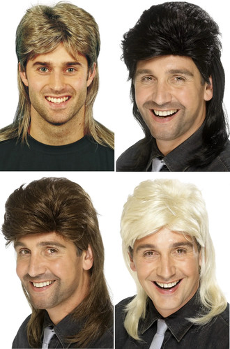 80s mullet wig jason - jason, donovan