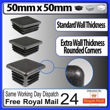 50x50mm Square Plastic End