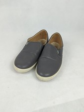 Hotter Violet Slip On Shoes Size UK 8 Grey Leather Comfort Ladies Flat