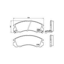 BREMBO P 54 017X Brake Pads