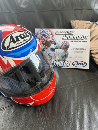 John reynolds signed motorbike - signed,