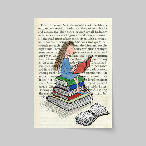 Matilda inspired wall - matilda, art