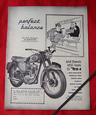 BSA 250 OHV STAR C15 MOTORCYCLE 1960 ORIGINAL VINTAGE PRESS ADVERT