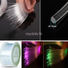 0.75mm100M PMMA Plastic Fiber Optic Cable End Grow Led Light Engine Driver DIY