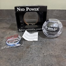 RARE! Genuine NSD Original Power Ball Metal 350 Hz Gyroscope In Clear Case