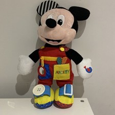 Disney Baby Mickey Mouse Baby Sensory Interactive Learn Abilities Soft Plush Toy