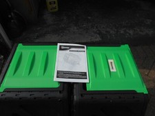 Outsunny  Outdoor Garden Hexagon Tumbling Compost Bin with Dual Chamber Black