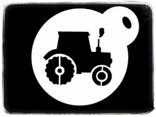 0008 Tractor Coffee Duster Cake Tattoo Face Airbrush Reusable Mylar Stencil