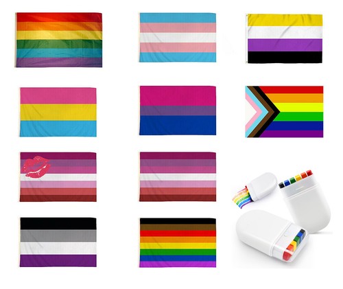 Pride flag fanbrush parade - flag, &