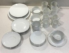 Thomas Germany Medallion Thin Line Platinum Dinner Ware SOLD INDIVIDUALLY.