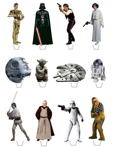 Star wars theme edible wafer - wars,