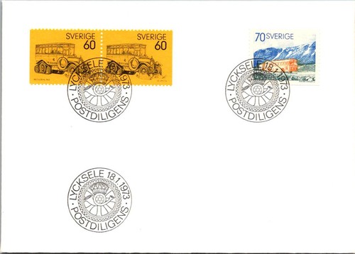 Fdc sweden 1973 lycksele - fdc,