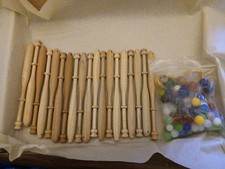 Lacemakers Wooden Bobbins Set