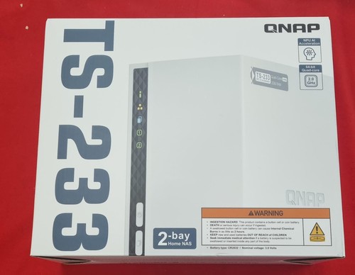Qnap 233 bay desktop nas - 2-bay,