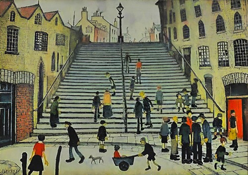 Steps wick print - steps,