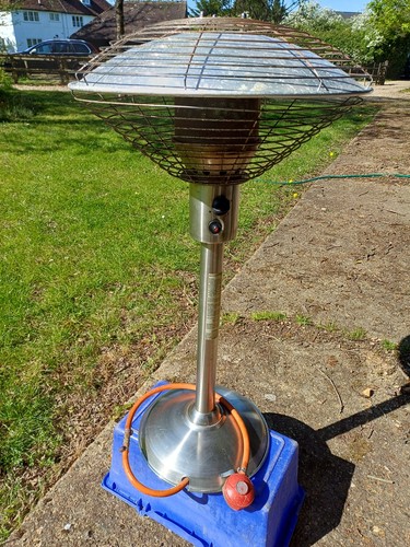 Table top patio gas heater - top,