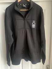 Nottingham Forest FC Full Zip Black Soft Shell Track Top Long Sleeve Jacket UK M