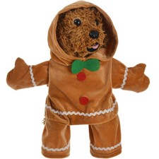 Dog Christmas Costume Funny Gingerbread Man Hoodie