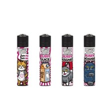 4 x Clipper Lighter PRINTED