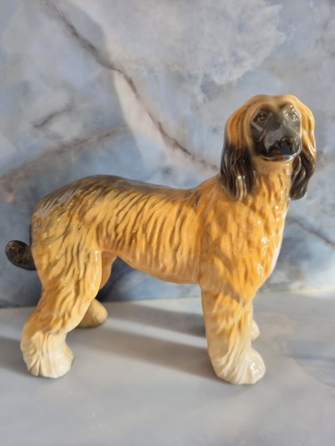 Vintage ceramic afghan hound - afghan,