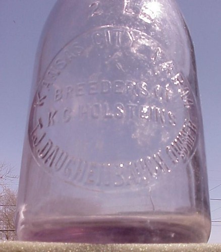 Milk bottle quart - ,