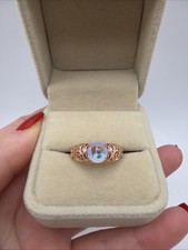 14ct rolled rose gold ring - rose, –